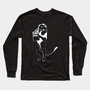 Lion Reading Book Long Sleeve T-Shirt